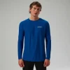 Men's 247 Crew Long Sleeve Tech Tee - Blue^Berghaus Store