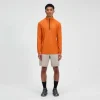 Men's 24/7 Half Zip Long Sleeve Tech Tee - Orange^Berghaus Shop