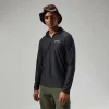 Men's 24/7 Tech Tee Long Sleeve Half Zip - Black^Berghaus Hot