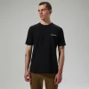 Men's Cheviot Box Logo Short Sleeve T-Shirt - Black^Berghaus Sale