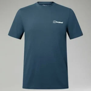 Men's Cheviot Box Logo Short Sleeve T-Shirt - Blue^Berghaus Hot