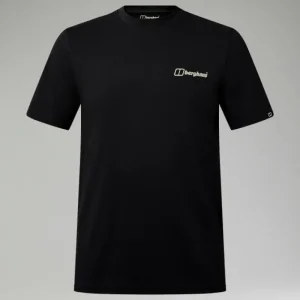 Men's Cheviot Box Logo Short Sleeve T-Shirt - Black^Berghaus Sale