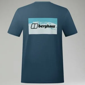Men's Cheviot Box Logo Short Sleeve T-Shirt - Blue^Berghaus Hot