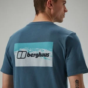 Men's Cheviot Box Logo Short Sleeve T-Shirt - Blue^Berghaus Hot