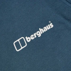 Men's Cheviot Box Logo Short Sleeve T-Shirt - Blue^Berghaus Hot