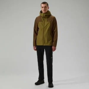Men's Deluge Pro 3.0 Waterproof Jacket - Green/Brown^Berghaus Sale