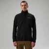 Men's Felltop Snap Fleece Pullover - Black^Berghaus Discount