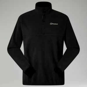 Men's Felltop Snap Fleece Pullover - Black^Berghaus Discount