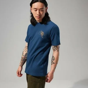 Mens Hike Beans Short Sleeve Tee - Dark Blue^Berghaus Outlet