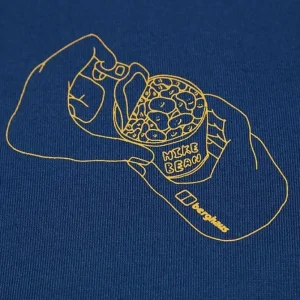 Mens Hike Beans Short Sleeve Tee - Dark Blue^Berghaus Outlet