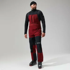 Men's MTN Arete Descend GTX Bib Pants - Dark Red/Black^Berghaus Store