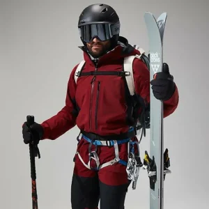 Men's MTN Arete Descend GTX Jacket - Dark Red/Black^Berghaus Clearance