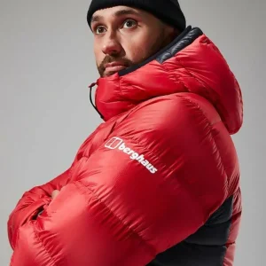 Men's MTN Arete Ultra Down Hoody - Red/Black^Berghaus Fashion