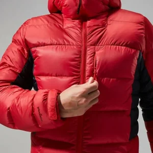Men's MTN Arete Ultra Down Hoody - Red/Black^Berghaus Fashion