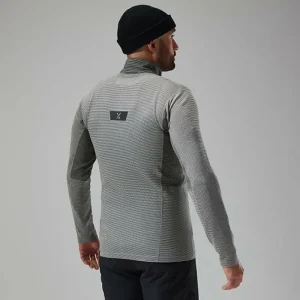 Men's MTN Guide Long Sleeve Half Zip - Grey/Black^Berghaus Cheap
