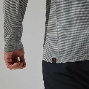 Men's MTN Guide Long Sleeve Half Zip - Grey/Black^Berghaus Cheap