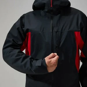 Men's MTN Seeker GTX Jacket - Black/Red^Berghaus Online