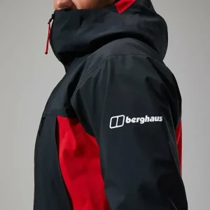 Men's MTN Seeker GTX Jacket - Black/Red^Berghaus Online