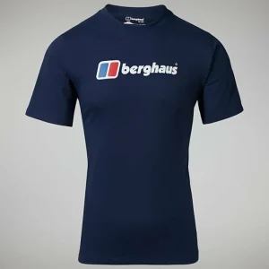 Men's Organic Big Classic Logo Tee Dark Blue^Berghaus Online