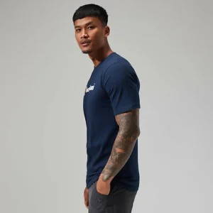 Men's Organic Big Classic Logo Tee Dark Blue^Berghaus Online