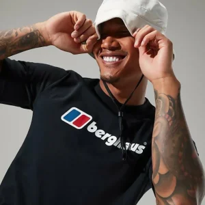 Men's Organic Big Classic Logo Tee Black^Berghaus Store