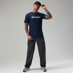 Men's Organic Big Classic Logo Tee Dark Blue^Berghaus Online