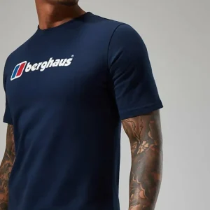 Men's Organic Big Classic Logo Tee Dark Blue^Berghaus Online