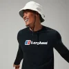 Men's Organic Big Logo Long Sleeve Tee Black^Berghaus Online