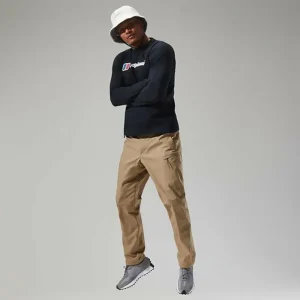 Men's Organic Big Logo Long Sleeve Tee Black^Berghaus Online