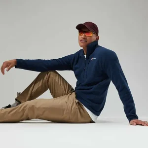 Men's Prism Micro Polartec Half Zip Fleece - Dark Blue^Berghaus Flash Sale