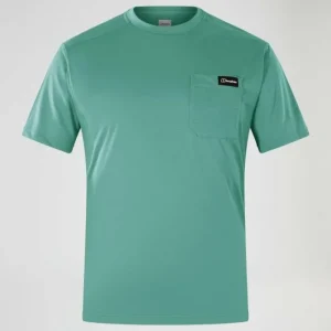 Men's Relaxed Short Sleeve Tech Tee - Green^Berghaus Outlet