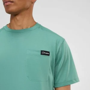 Men's Relaxed Short Sleeve Tech Tee - Green^Berghaus Outlet