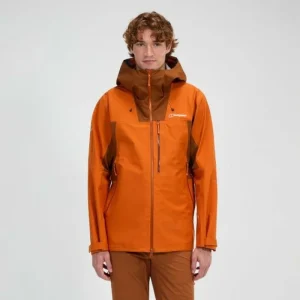 Men's Ridge-Seeker Waterproof Jacket - Orange/Brown^Berghaus Discount