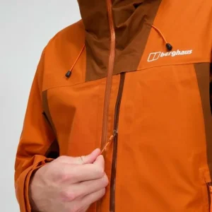 Men's Ridge-Seeker Waterproof Jacket - Orange/Brown^Berghaus Discount