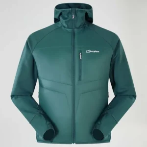 Men's Trawden Hybrid Hooded Jacket - Green^Berghaus Cheap