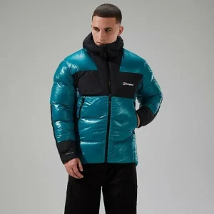 Men's URB Arkos Reflect Down Insulated Jacket - Turquoise - Black^Berghaus Cheap