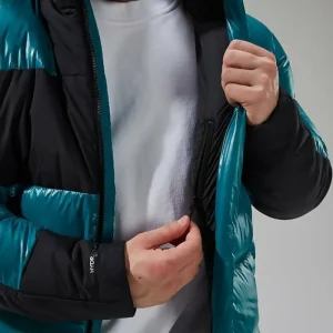 Men's URB Arkos Reflect Down Insulated Jacket - Turquoise - Black^Berghaus Cheap