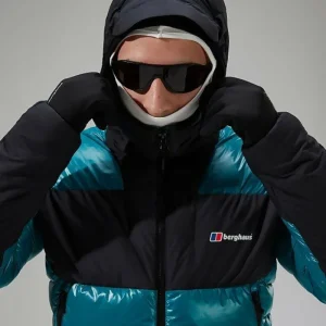Men's URB Arkos Reflect Down Insulated Jacket - Turquoise - Black^Berghaus Cheap