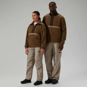 Unisex Rhynie Aztec Half Zip Fleece - Brown/Black^Berghaus Cheap