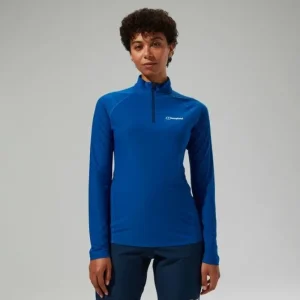 Women's 247 Half Zip Long Sleeve Tech Tee - Blue^Berghaus Best