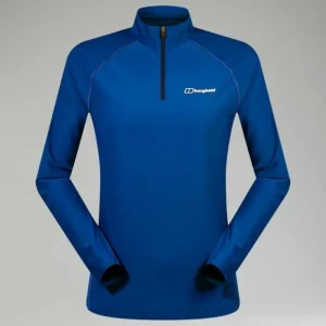 Women's 247 Half Zip Long Sleeve Tech Tee - Blue^Berghaus Best