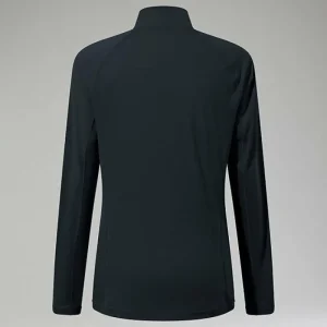 Women's 24/7 Half Zip Maternity Long Sleeve Tech Tee Black^Berghaus Fashion