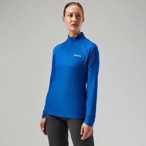 Women's 24/7 Tech Long Sleeve Half Zip Tee - Blue^Berghaus Hot