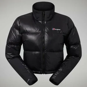 Women's Arkos Reflect Crop Down Jacket - Black^Berghaus Discount
