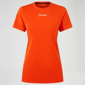 Women's Delta Short Sleeve Tech Tee - Orange^Berghaus Best