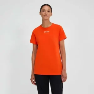 Women's Delta Short Sleeve Tech Tee - Orange^Berghaus Best