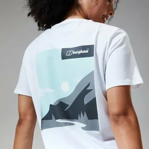 Women's Boyfriend Buttermere Short Sleeve Tee White^Berghaus Fashion