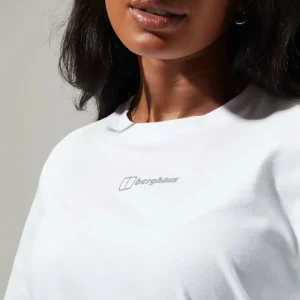 Women's Boyfriend Logo Short Sleeve Tee Pure White^Berghaus Best