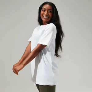 Women's Boyfriend Logo Short Sleeve Tee Pure White^Berghaus Best