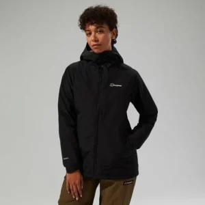 Women's Deluge Pro 3.0 Insulated Waterproof Jacket - Black^Berghaus New